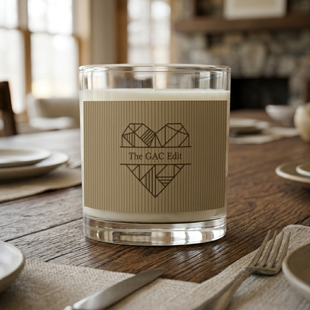 Geometric Heart Soy Candle
