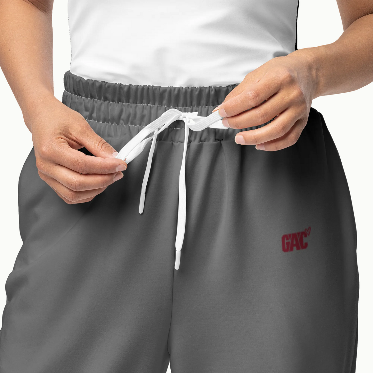 GAC Edit Wide-Leg Joggers — Grey