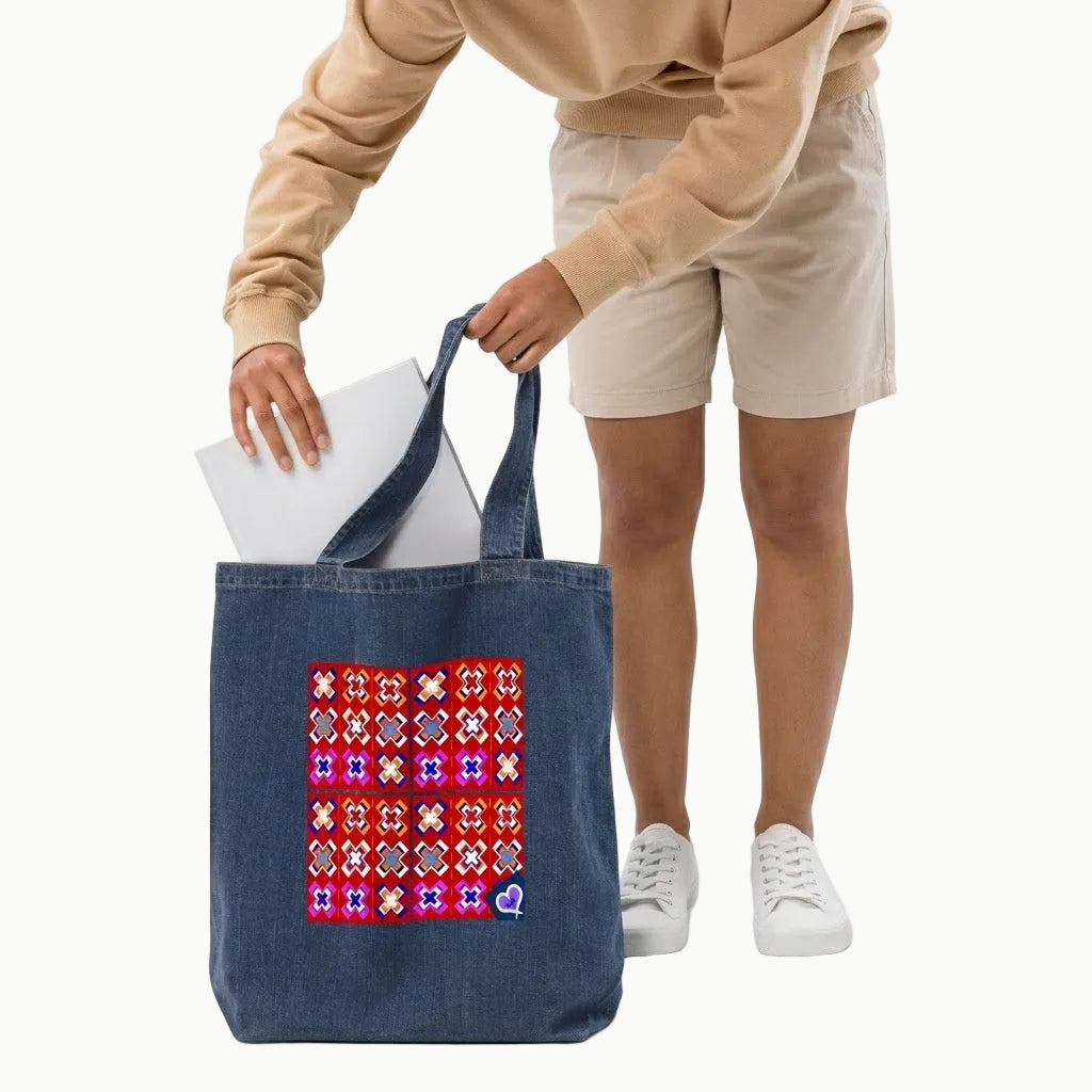 Denim Day Tote – Red Vibes