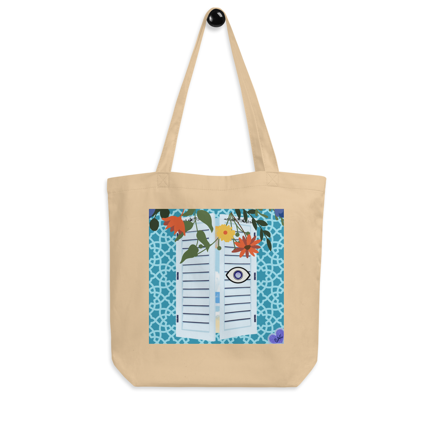 Mediterranean Window Organic Cotton Tote Bag