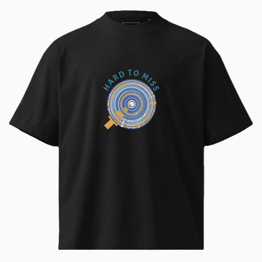 GAC - Be the Target Unisex organic oversized high neck t-shirt