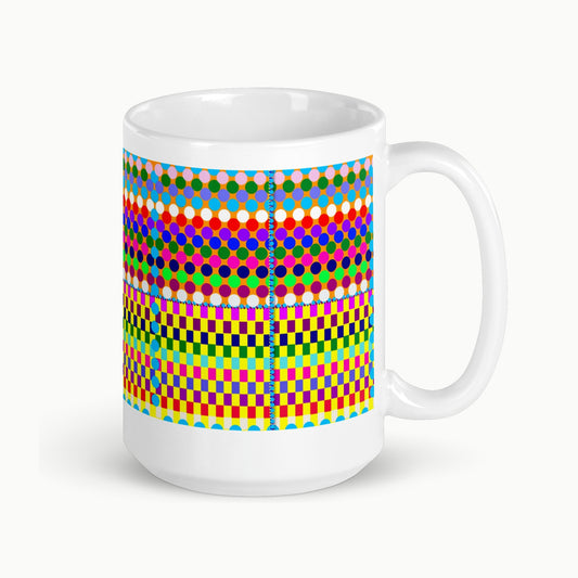 Chromatic Living White glossy mug