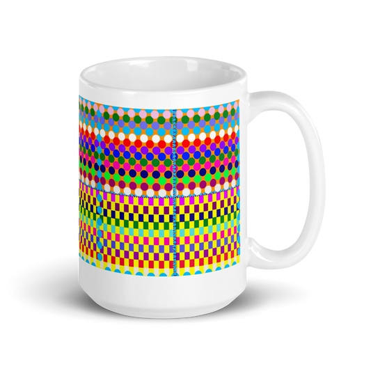 Chromatic Living White glossy mug