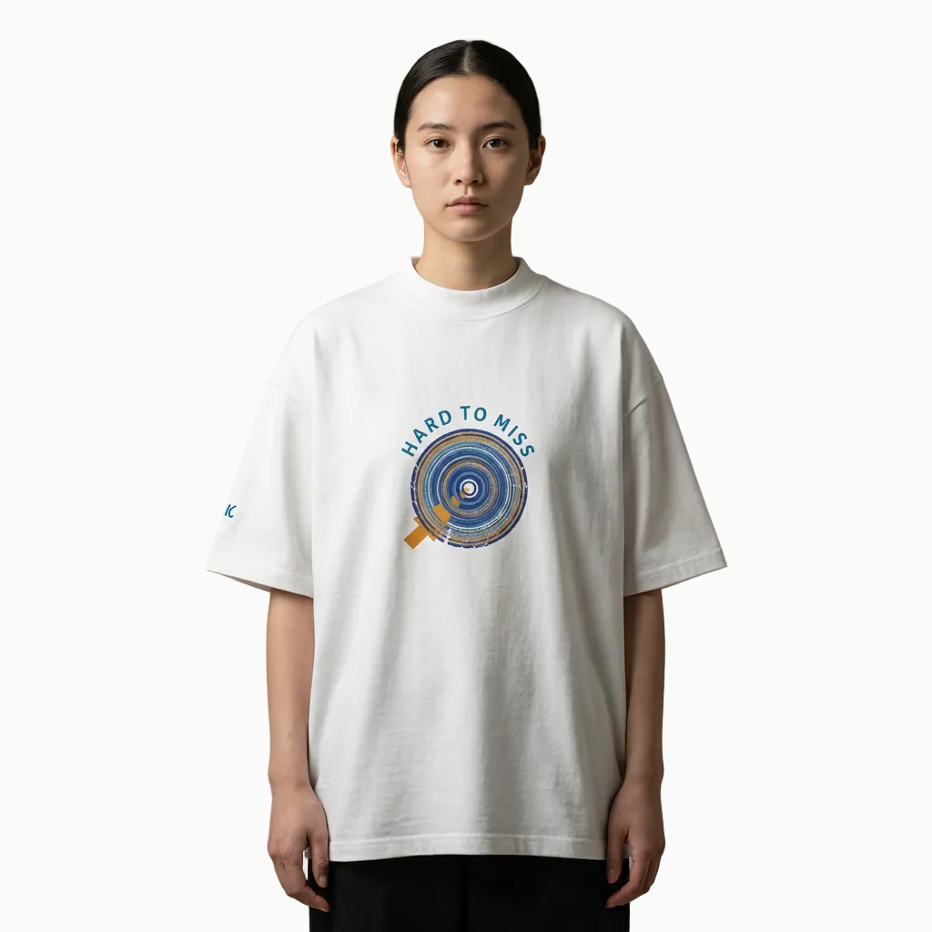 GAC - Be the Target Unisex organic oversized high neck t-shirt