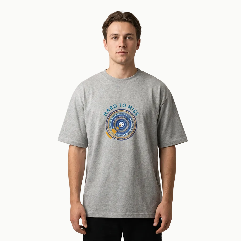 GAC - Be the Target Unisex organic oversized high neck t-shirt
