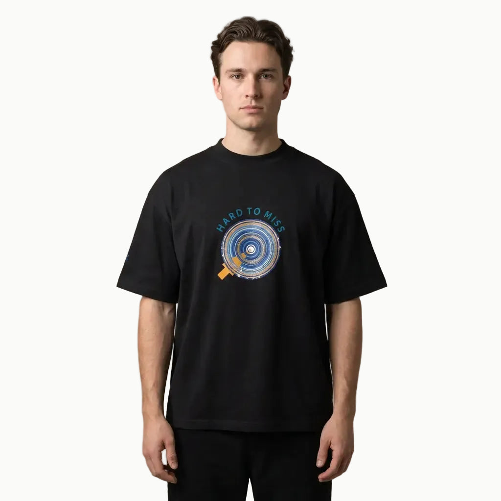 GAC - Be the Target Unisex organic oversized high neck t-shirt