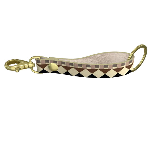 Mosaic Geometry Strap Keychain