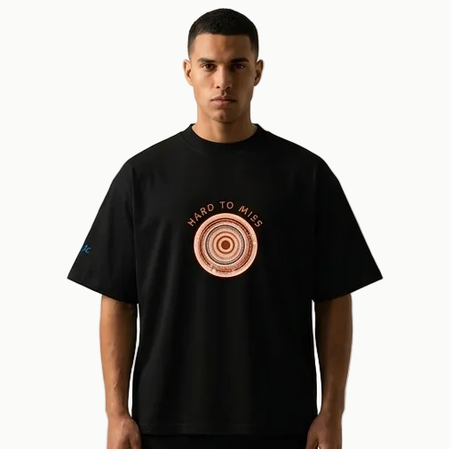 GAC - Be the Target Unisex organic oversized high neck t-shirt