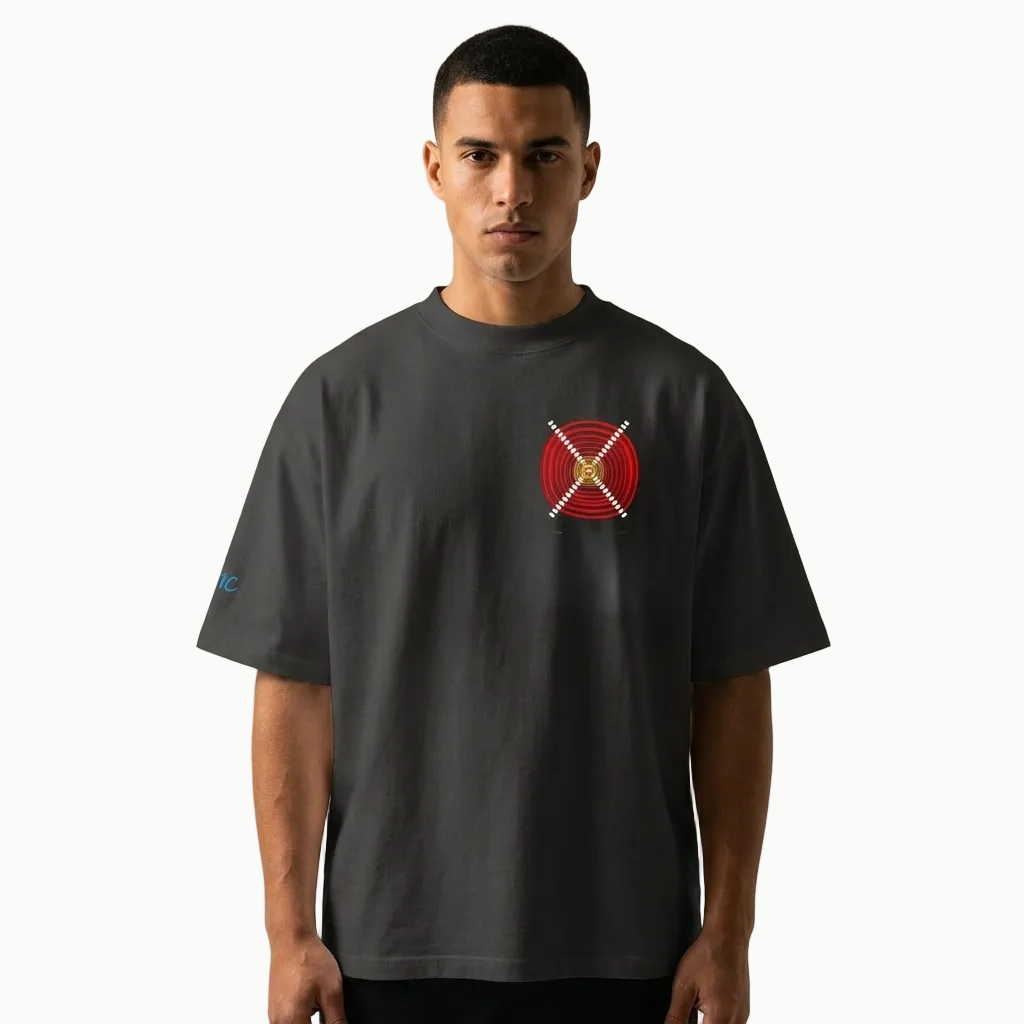 GAC - Be the Target Unisex organic oversized high neck t-shirt
