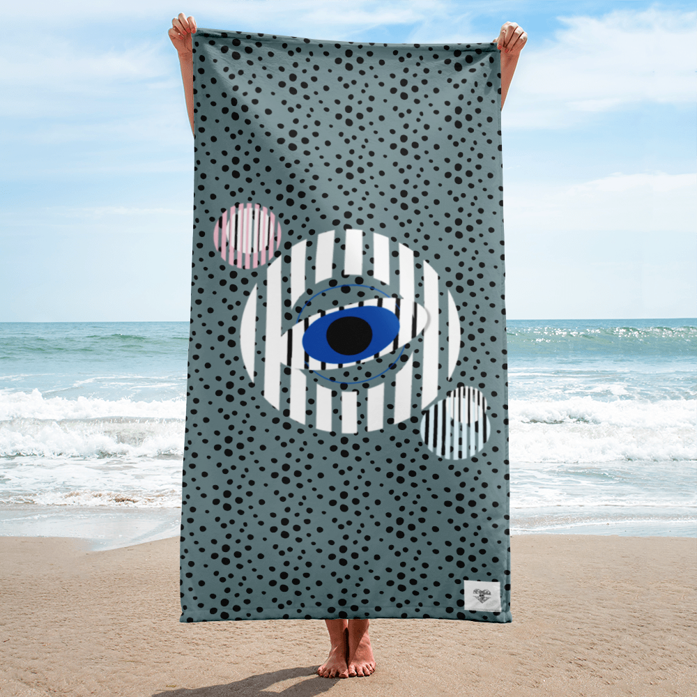 Blue Eye Beach Towel