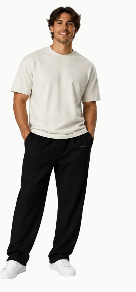 GAC Edit Wide-Leg Joggers — Midnight