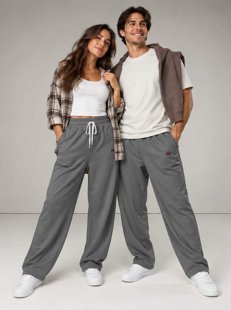 GAC Edit Wide-Leg Joggers — Grey
