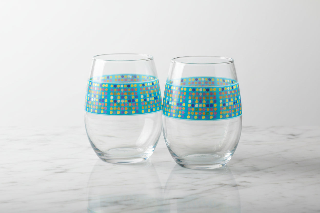 Shell Band Stemless Wine Glass — GAC Home