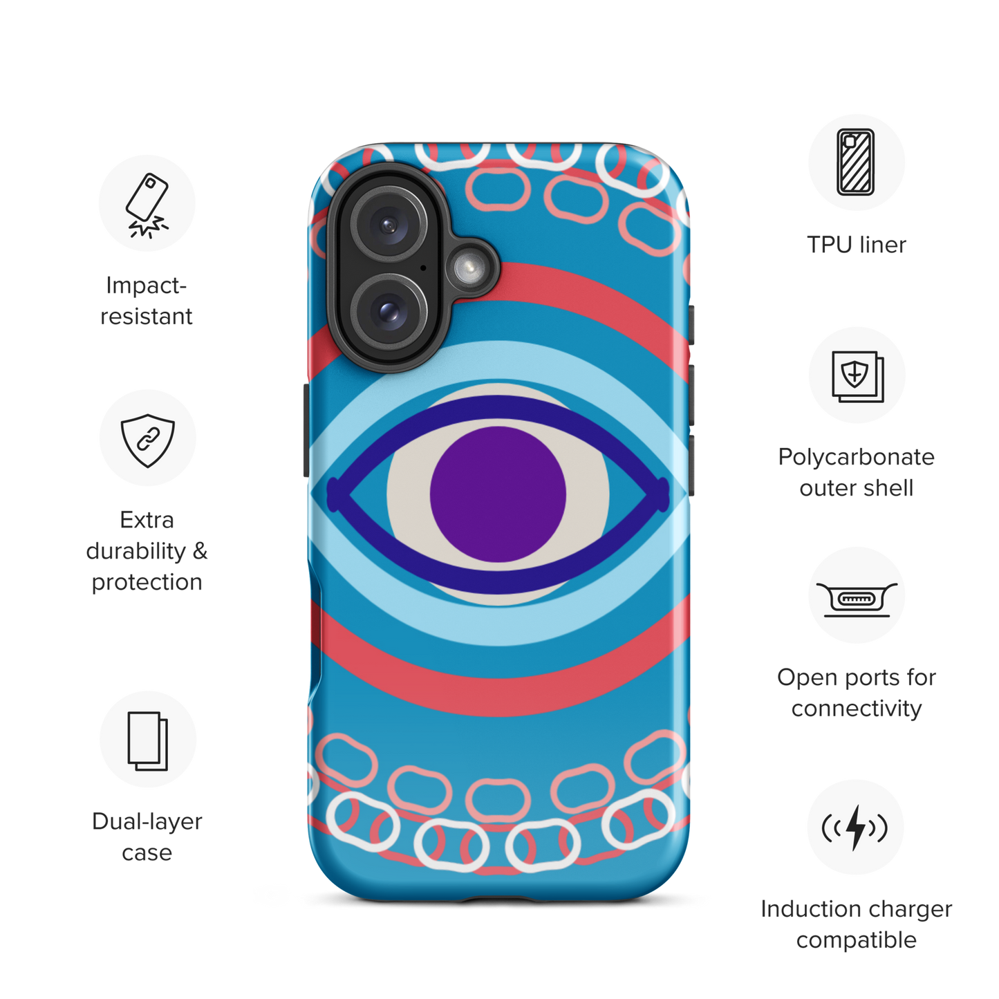 Violet Eye – Tough iPhone Case