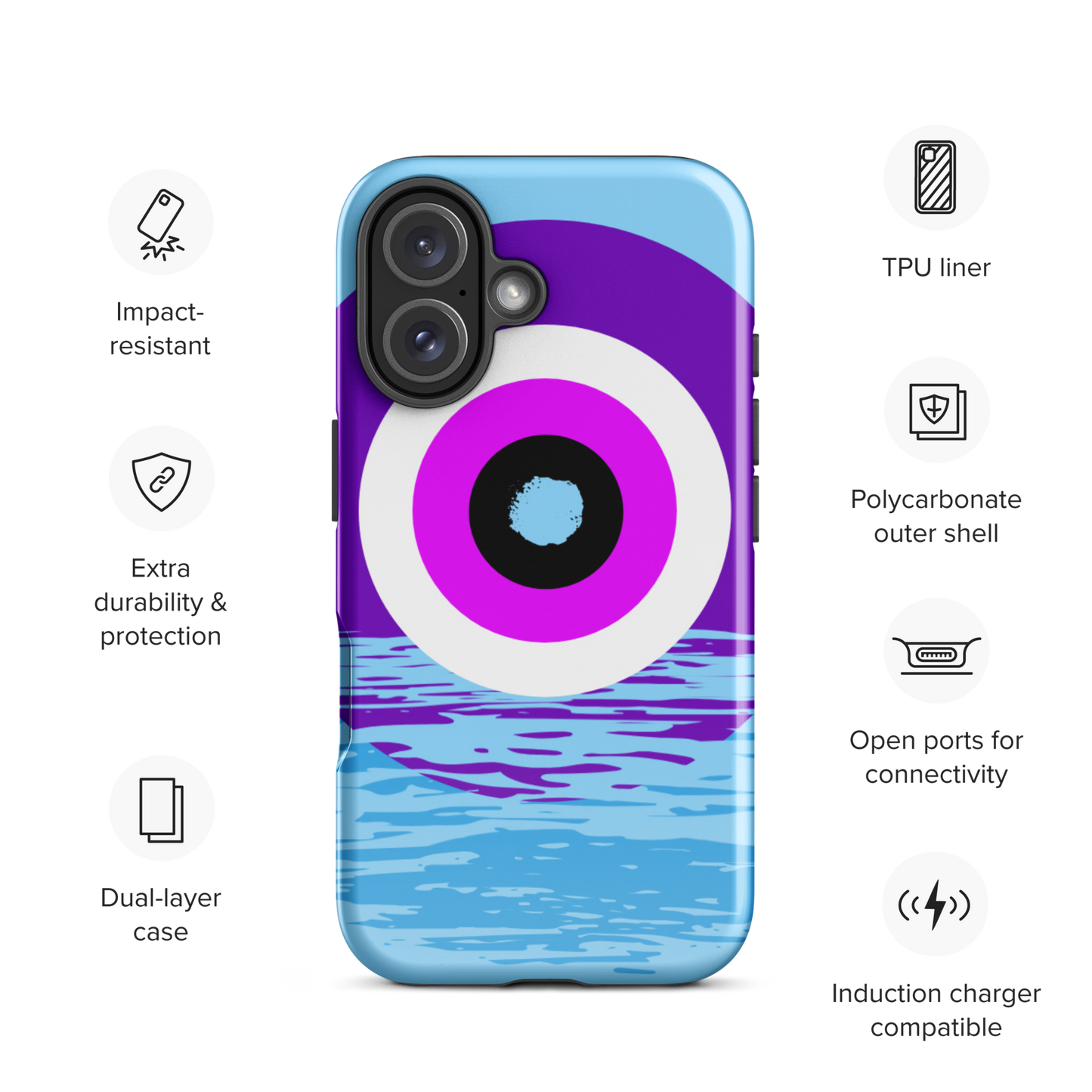 Violet Sea – Tough iPhone Case