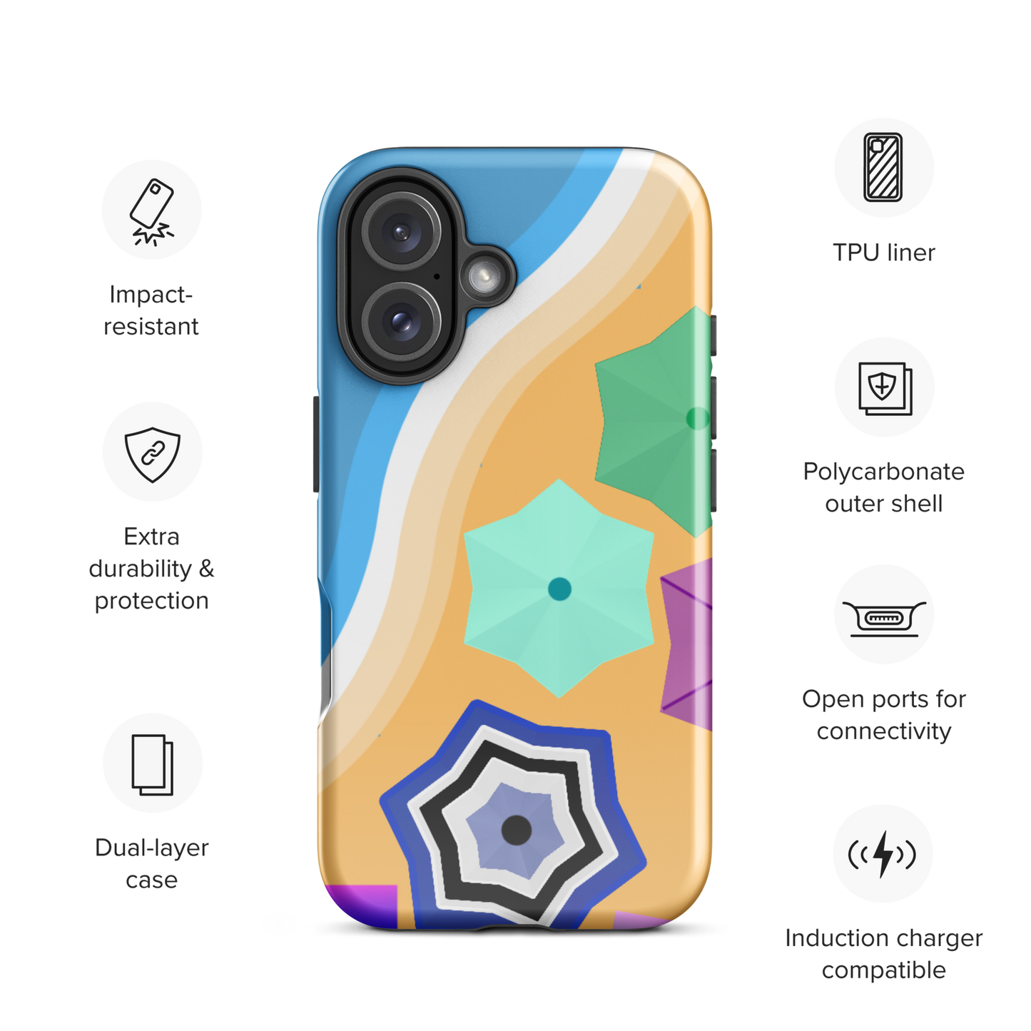 Beach Day Vibes – Tough iPhone Case