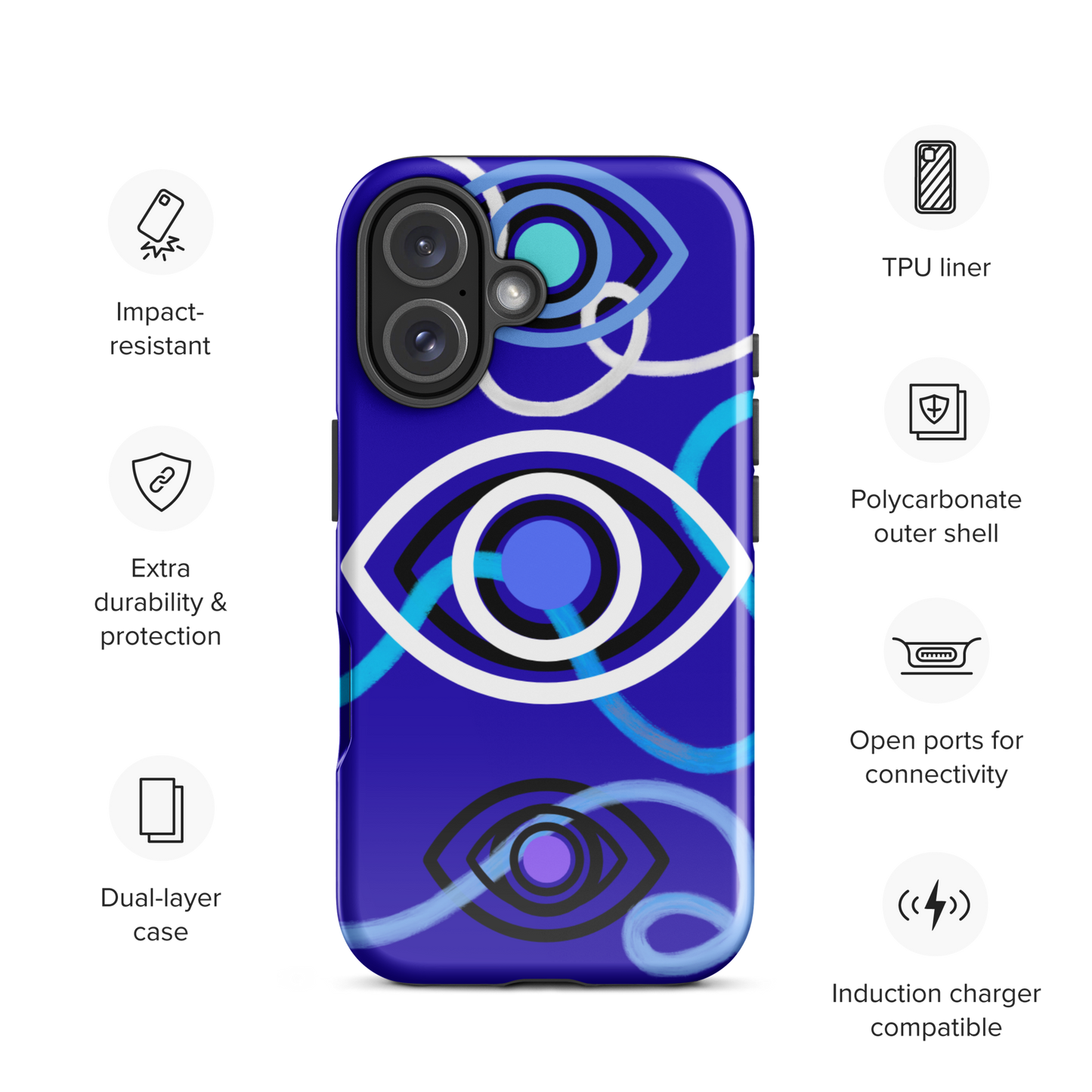 Vibing Eyes – Tough iPhone Case