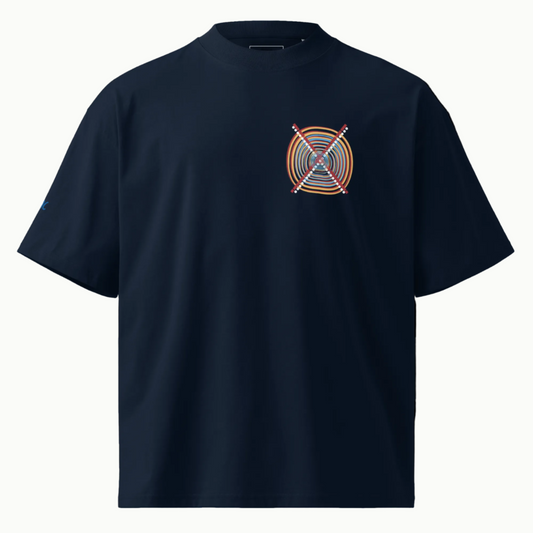 GAC - Be the Target Unisex organic oversized high neck t-shirt
