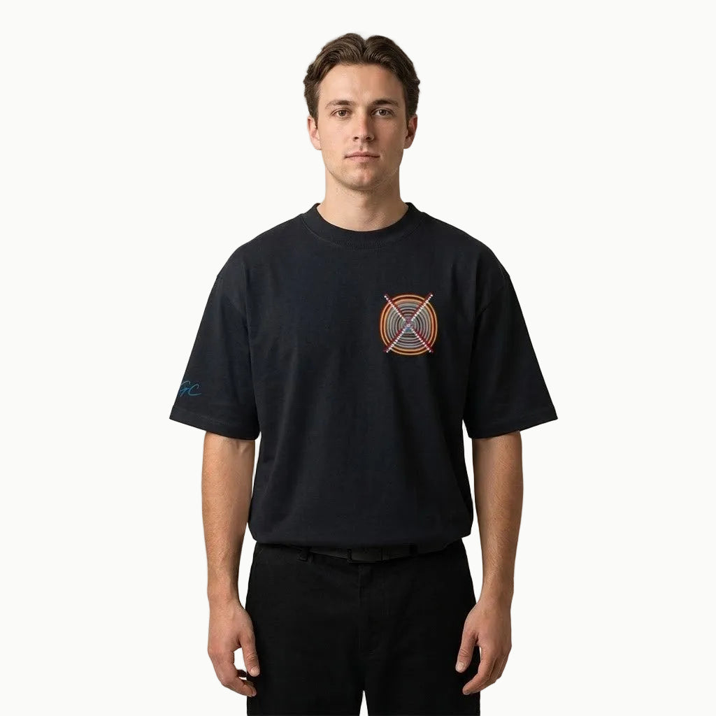 GAC - Be the Target Unisex organic oversized high neck t-shirt