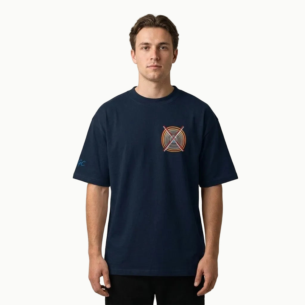 GAC - Be the Target Unisex organic oversized high neck t-shirt