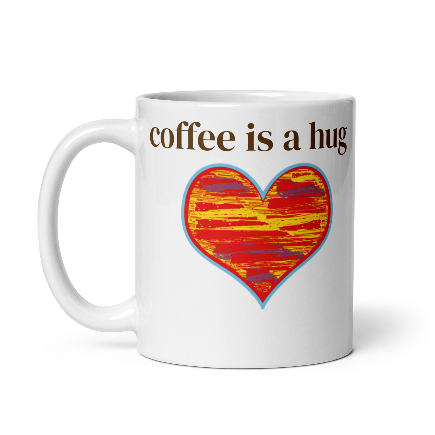 Heart White glossy mug