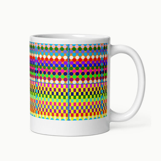 Chromatic Living White glossy mug