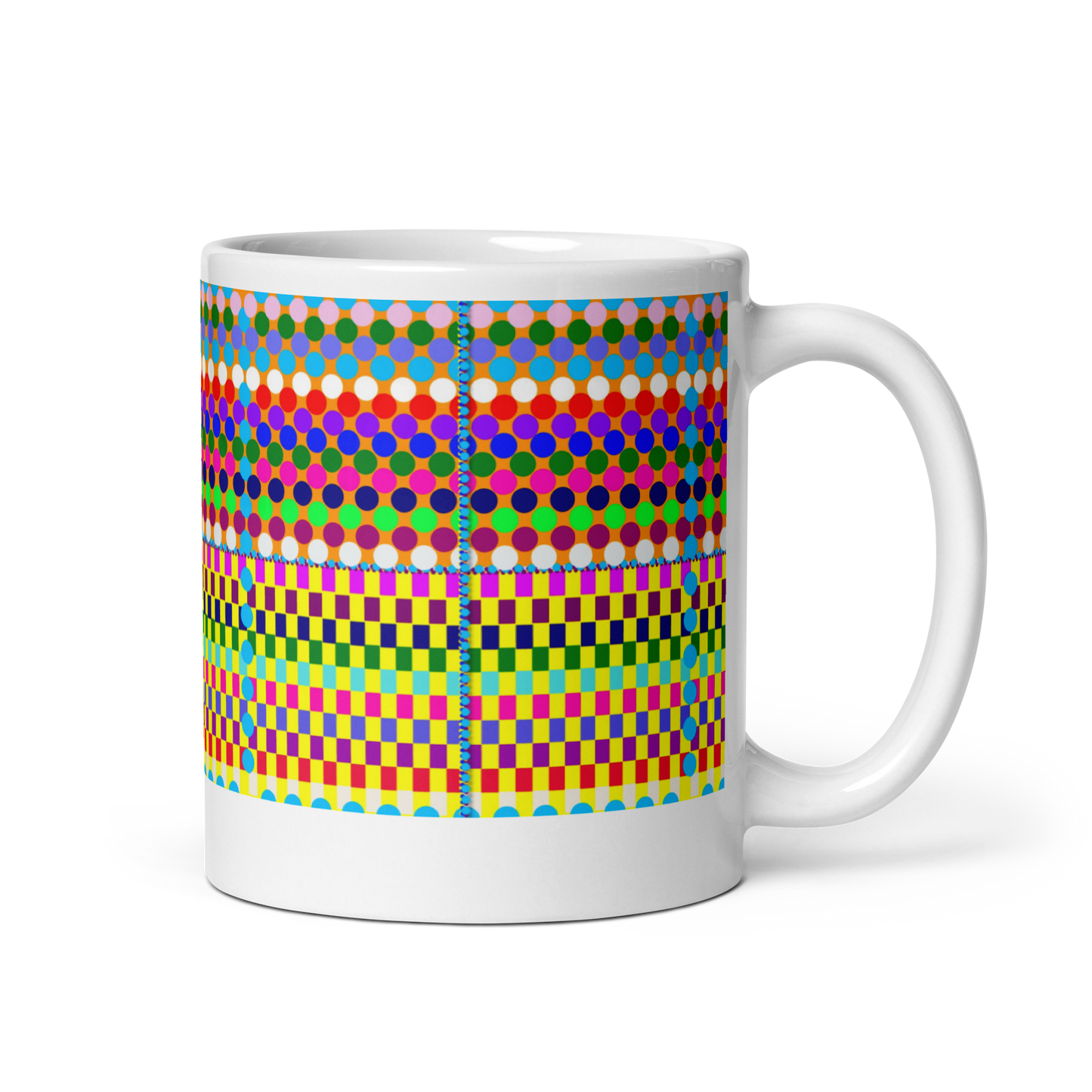Chromatic Living White glossy mug