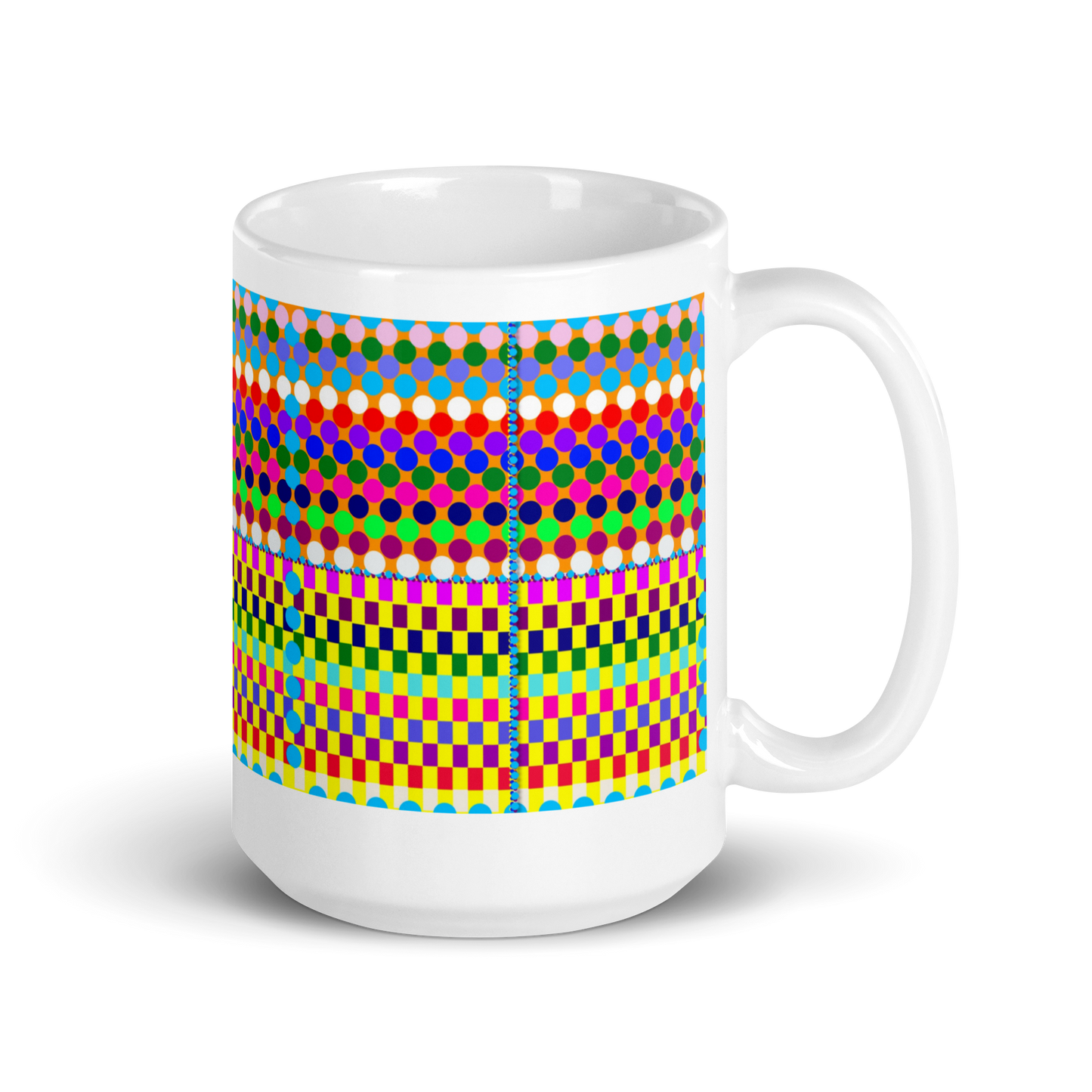 Chromatic Living White glossy mug