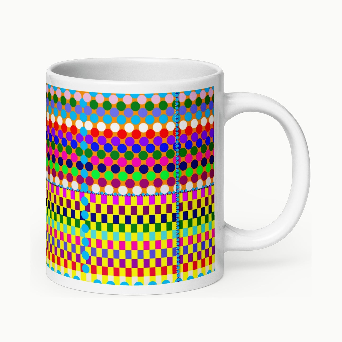 Chromatic Living White glossy mug