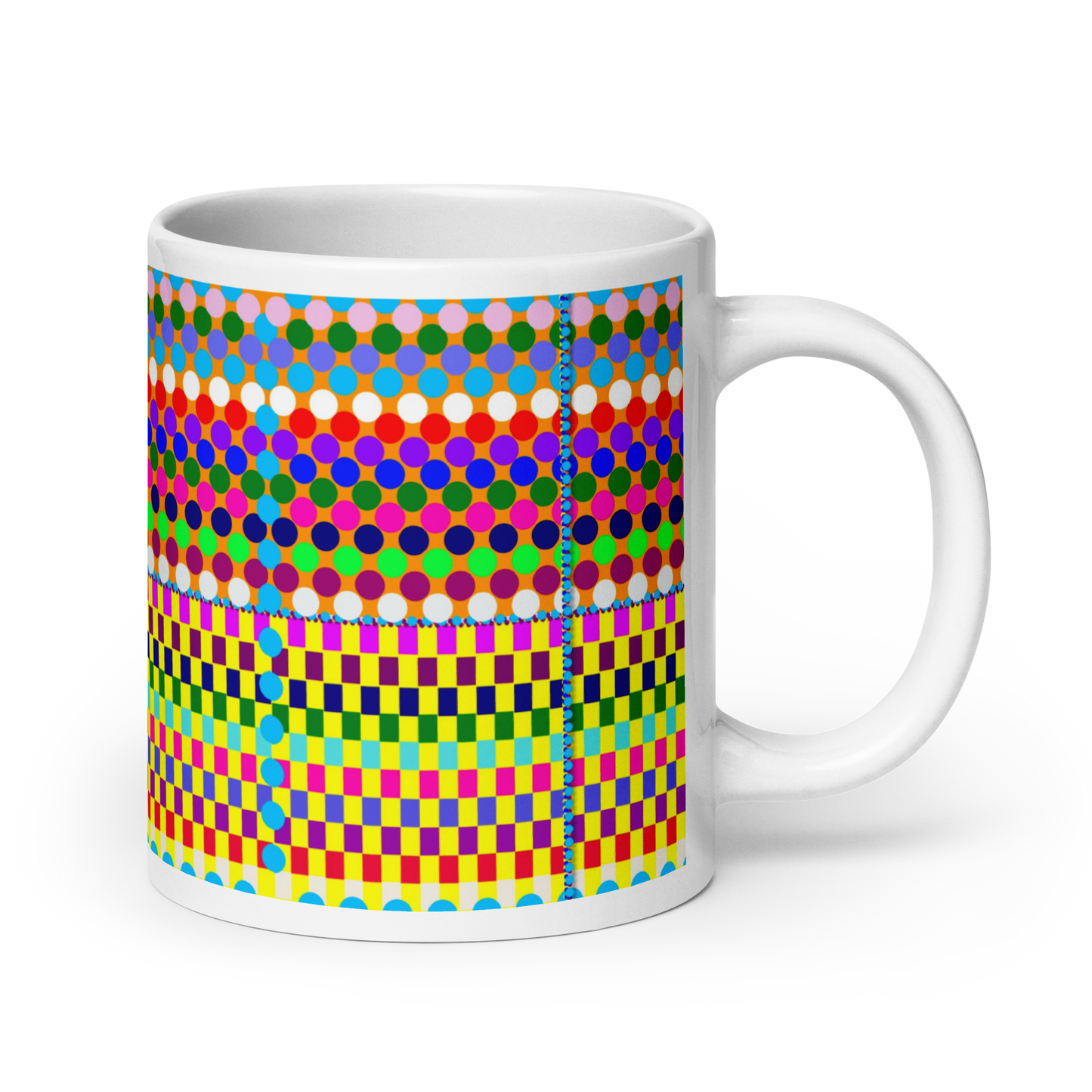 Chromatic Living White glossy mug